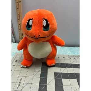 Pokemon Charmander Plush Stuffed Animal Toy Orange 8 Inch Standing Flame Tail